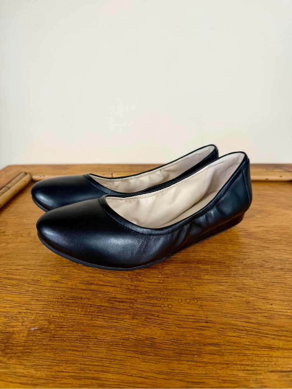 Cole Haan Shoes For Crew Black Leather Ballet Flats Size 7 Slip Resistant